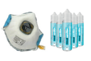 Atemschutzmaske FFP2 und Handgel